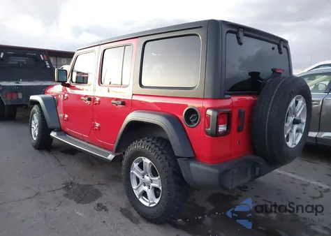 2020 Jeep Wrangler Unlimited Sport S 4X4 from USA, damaged, VIN 1C4HJXDN1LW213832